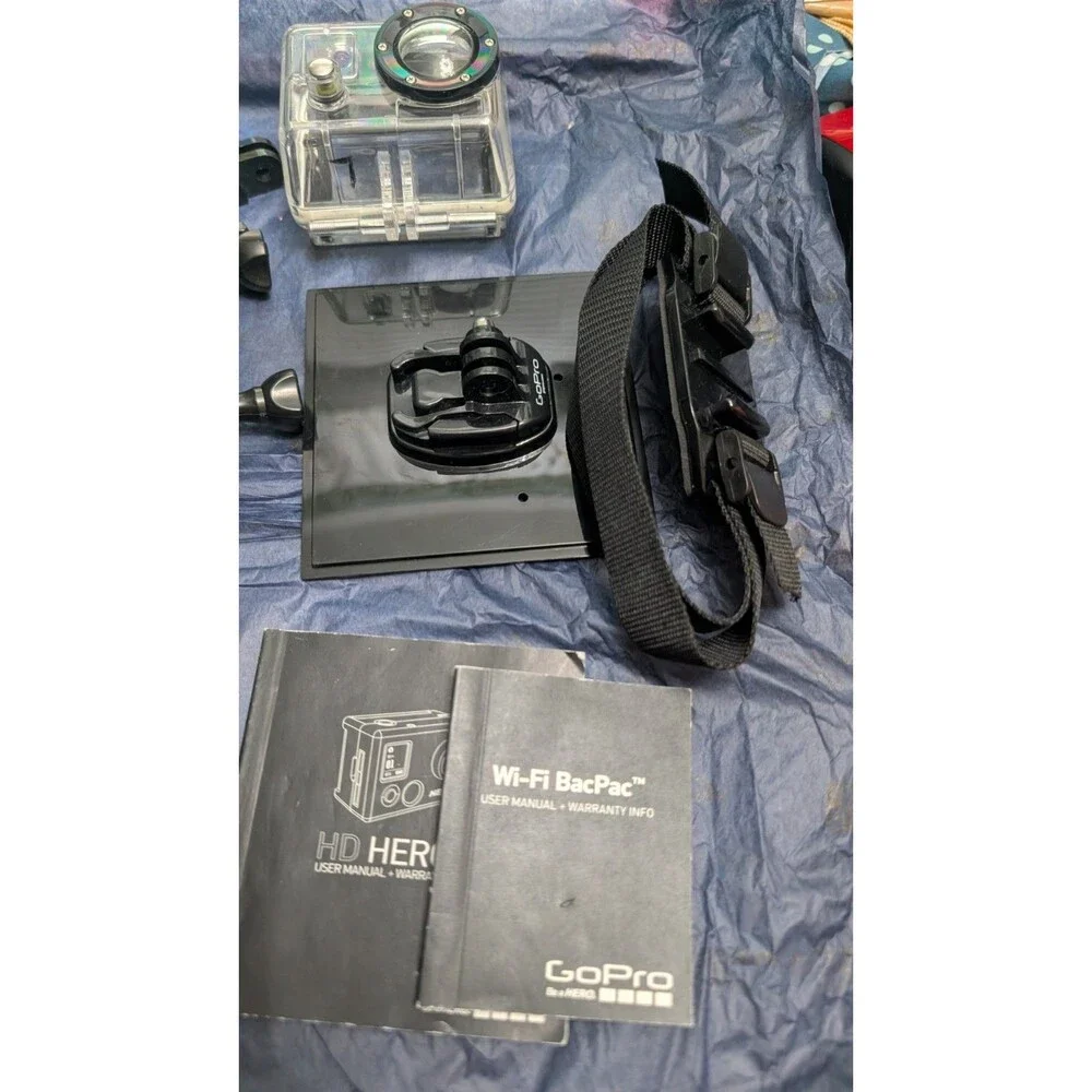GoPro HERO 2 With Waterproof Case Wifi Pack Battery Included & Accessories